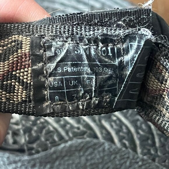 Teva Terradactyl Mens 8 Sandals Black Purple Tan‎ 6601  Walking Hook & Loop - Picture 7 of 8